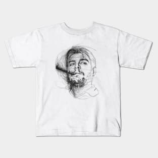 Che Guevara Scribble Art Kids T-Shirt